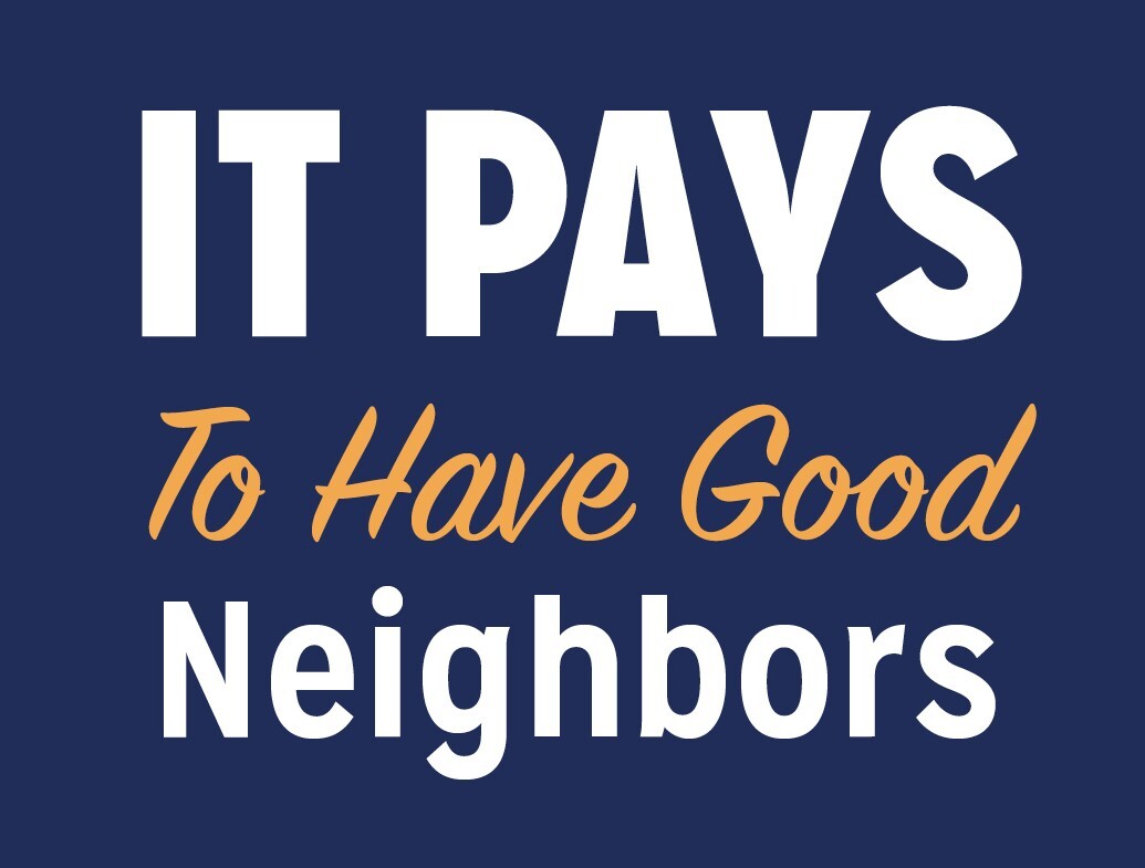 It pays to have good neighbors